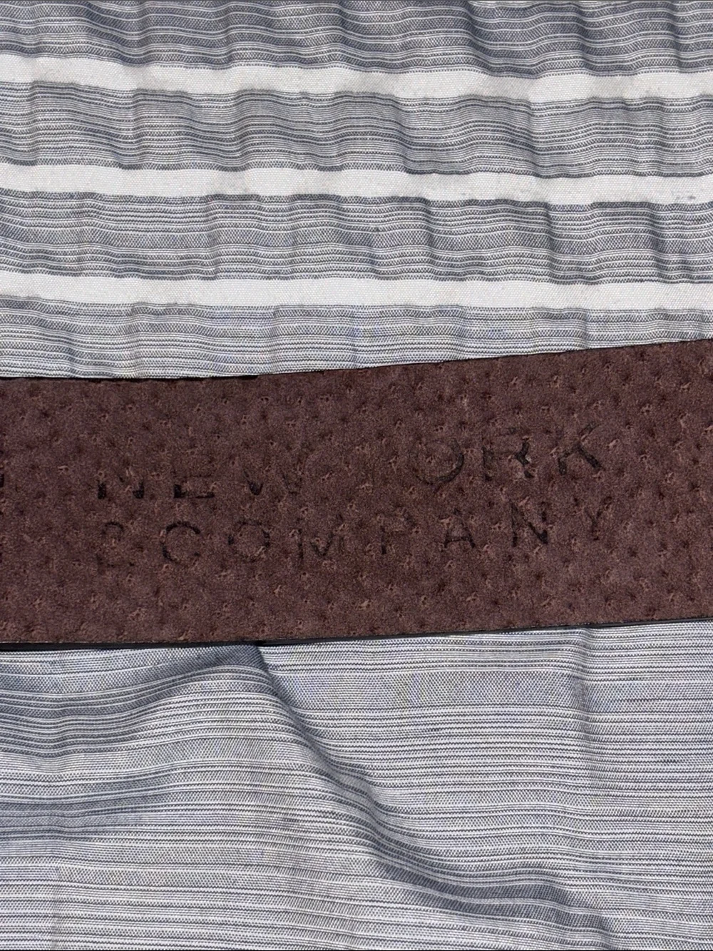New York & Company Brown Lace-Up Waist Belt with Silver Decorative Buckles